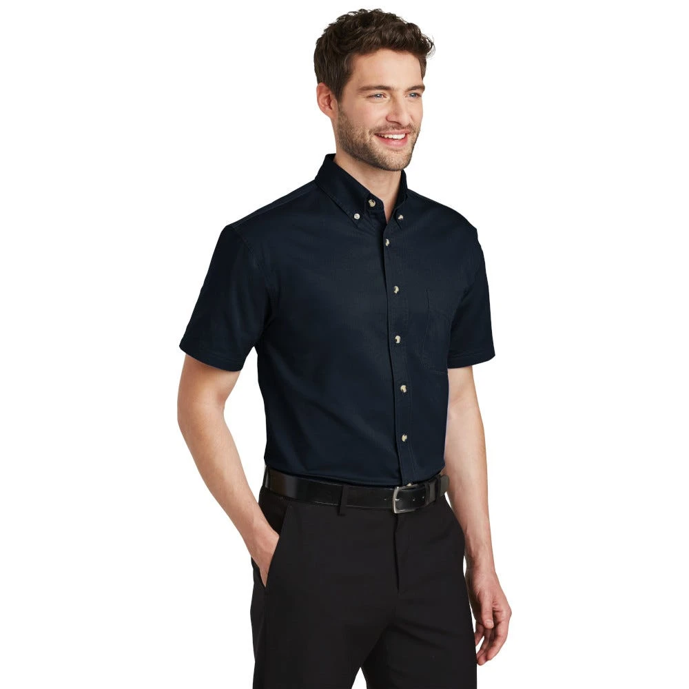 Port Authority Shirts: Men's Classic Navy S500T CNV Short Sleeve Twill Shirt 3 Port Authority Shirts: Men's Classic Navy S500T CNV Short Sleeve Twill Shirt