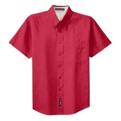 Port Authority Shirts: S508 RED Men's Red Short Sleeve Shirt 12 Port Authority Shirts: S508 RED Men's Red Short Sleeve Shirt -Work Attire Shop s508 redlightstone flat front