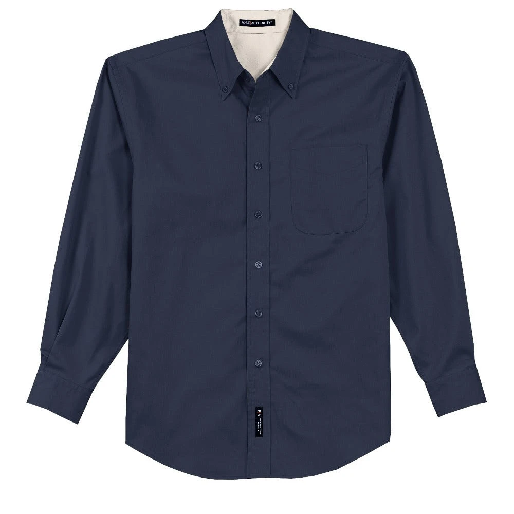 Port Authority Shirts: Men's Navy S608 NVY Easy Care Woven Shirt 7 Port Authority Shirts: Men's Navy S608 NVY Easy Care Woven Shirt - Image 5