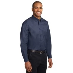 Port Authority Shirts: Men's Navy S608 NVY Easy Care Woven Shirt 10 Port Authority Shirts: Men's Navy S608 NVY Easy Care Woven Shirt -Work Attire Shop s608 navy model 3q 072014