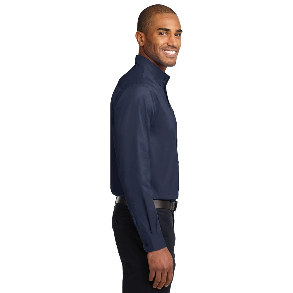 Port Authority Shirts: Men's Navy S608 NVY Easy Care Woven Shirt 6 Port Authority Shirts: Men's Navy S608 NVY Easy Care Woven Shirt - Image 4