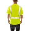 Tingley Shirts: Men's S75122 High Visibility Lime Black Job Sight Work Shirt