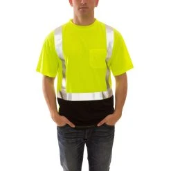 Tingley Shirts: Men's S75122 High Visibility Lime Black Job Sight Work Shirt 8 Tingley Shirts: Men's S75122 High Visibility Lime Black Job Sight Work Shirt -Work Attire Shop s75122