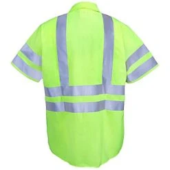 Red Kap Shirts: Men's SS24 AB High Visibility Yellow Short Sleeve Shirt -Work Attire Shop ss24hv2 redkapb 01