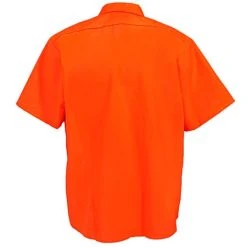 Red Kap Shirts: SS24 OR Men's Orange Short Sleeve Hi-Visibility Work Shirt 7 Red Kap Shirts: SS24 OR Men's Orange Short Sleeve Hi-Visibility Work Shirt -Work Attire Shop ss24or2 litefxb 01