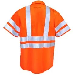 Red Kap Shirts: ANSI Class 3 High Visibiilty Orange Work Shirt SS24OF 7 Red Kap Shirts: ANSI Class 3 High Visibiilty Orange Work Shirt SS24OF -Work Attire Shop ss24or2 redkapb 01