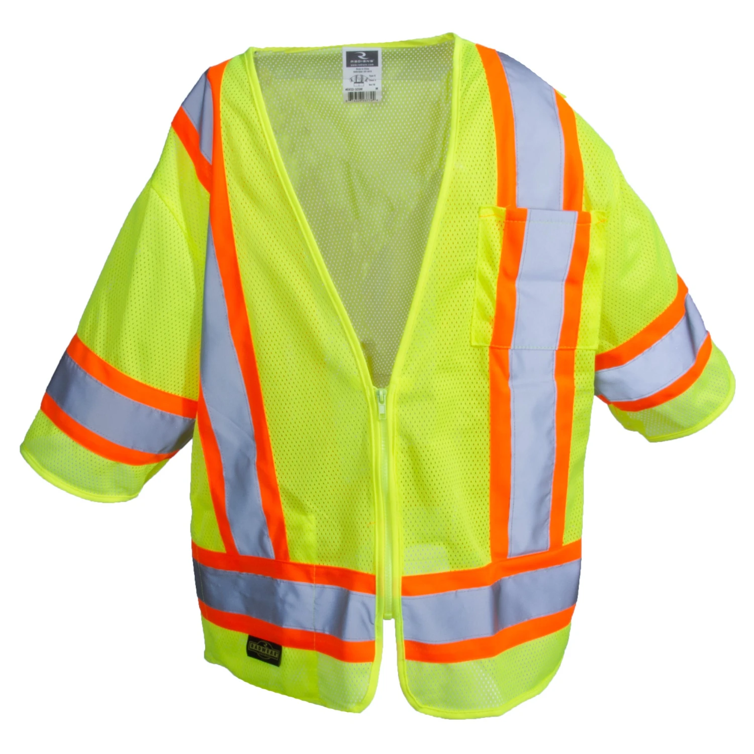 Radians Vests: Green Hi Vis SV22 3ZGM Type R Class 3 Safety Vest 3 Radians Vests: Green Hi Vis SV22 3ZGM Type R Class 3 Safety Vest