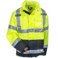 Tingley Jackets: Men's Yellow-Green High-Visibility J24122 Waterproof Jacket 10 Tingley Jackets: Men's Yellow-Green High-Visibility J24122 Waterproof Jacket -Work Attire Shop tingley j24122 ylw f 01
