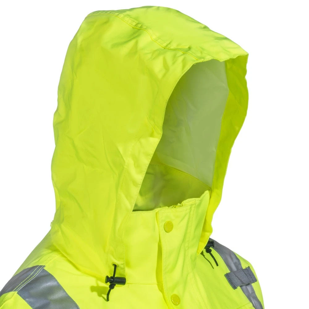 Tingley Jackets: Men's Yellow-Green High-Visibility J24122 Waterproof Jacket 4 Tingley Jackets: Men's Yellow-Green High-Visibility J24122 Waterproof Jacket - Image 2