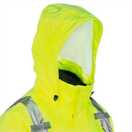 Tingley Jackets: Men's Yellow J24172 YLW Waterproof Insulated Hi-Vis Hooded Jacket 4 Tingley Jackets: Men's Yellow J24172 YLW Waterproof Insulated Hi-Vis Hooded Jacket - Image 2