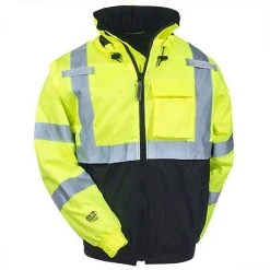 Tingley Jackets: Men's High-Visibility Waterproof J26112 Insulated Hooded Jacket -Work Attire Shop tingley j26112 f 01