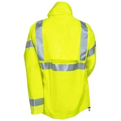 Tingley Jackets: Men's J44122 Yellow Eclipse Flame Resistant Hooded Jacket -Work Attire Shop tingley j44122 ylw b 01