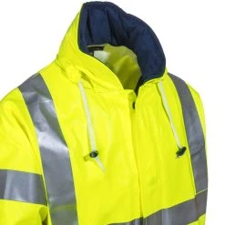 Tingley Jackets: Men's J44122 Yellow Eclipse Flame Resistant Hooded Jacket -Work Attire Shop tingley j44122 ylw cd 01