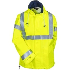 Tingley Jackets: Men's J44122 Yellow Eclipse Flame Resistant Hooded Jacket -Work Attire Shop tingley j44122 ylw f 01