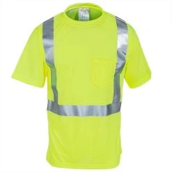 Tingley Shirts: Men's Lime Hi-Vis S75022 Short-Sleeve Tee Shirt