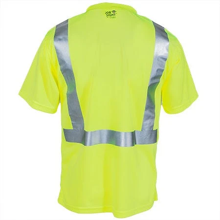 Tingley Shirts: Men's Lime Hi-Vis S75022 Short-Sleeve Tee Shirt 4 Tingley Shirts: Men's Lime Hi-Vis S75022 Short-Sleeve Tee Shirt - Image 2