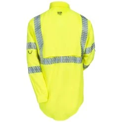 Tingley Shirts: Job Sight Class 3 Men's High Vis Lime S76522 Long-Sleeve Sportsman Shirt -Work Attire Shop tingley s76522 b 01