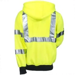 Tingley Sweatshirts: Men's S78122 Lime Green High-Visibility Hooded Sweatshirt -Work Attire Shop tingley s78122 b 01