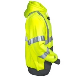 Tingley Sweatshirts: Men's S78322 Hi-Viz Yellow Job Sight Class 3 Pullover Hoodie