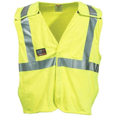 Tingley Vests: Men's V81522 High-Visibility FR Lime Breakaway Work Vest 3 Tingley Vests: Men's V81522 High-Visibility FR Lime Breakaway Work Vest
