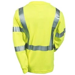 Tingley Shirts: Men's High-Visibility Yellow Flame-Resistant S85522 Safety Tee Shirt -Work Attire Shop tingley s85522 b 01