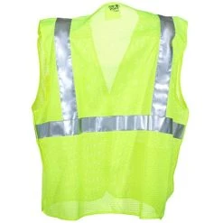 Tingley Vests: Unisex High-Visibility V70522 Lime 5-Point Breakaway Vest -Work Attire Shop v70522 tingleyb 01