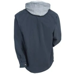 Wolverine Shirts: Men's W1203890 045 Grey Overman Hooded Shirt Jacket