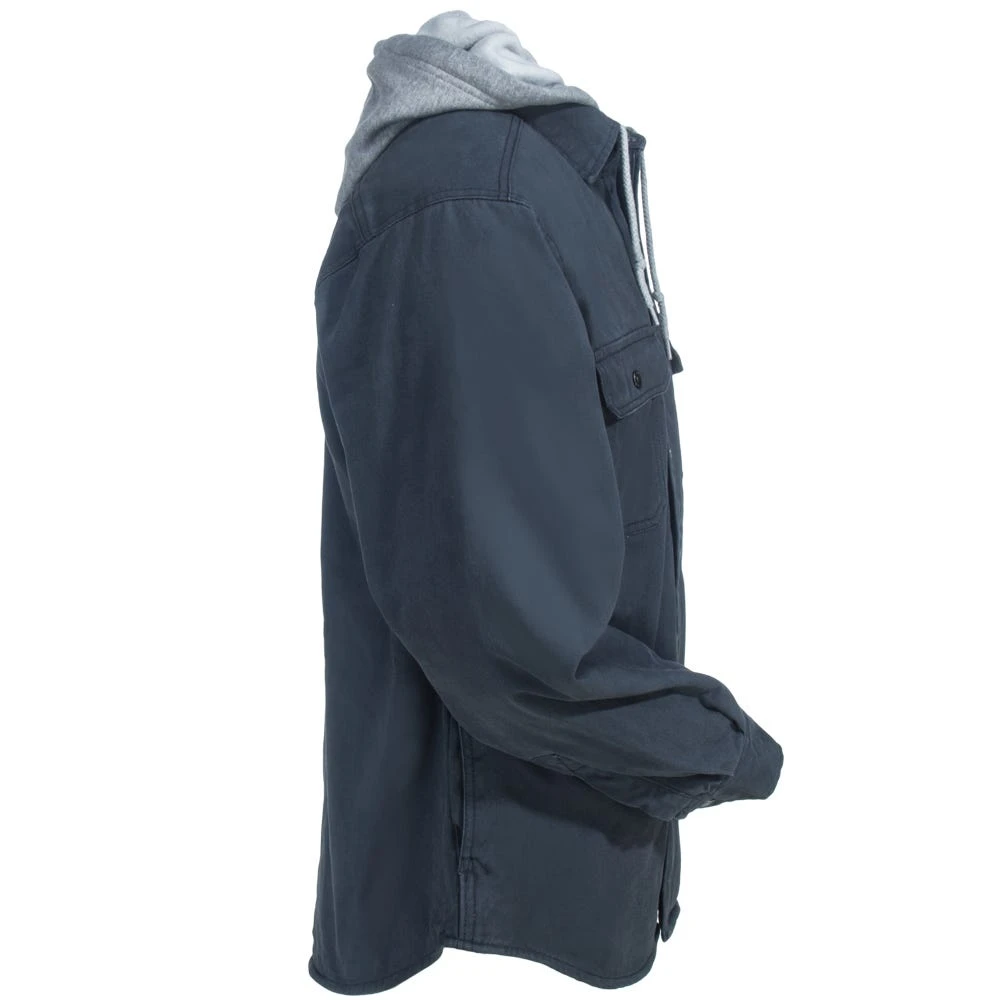 Wolverine Shirts: Men's W1203890 045 Grey Overman Hooded Shirt Jacket 7 Wolverine Shirts: Men's W1203890 045 Grey Overman Hooded Shirt Jacket - Image 5