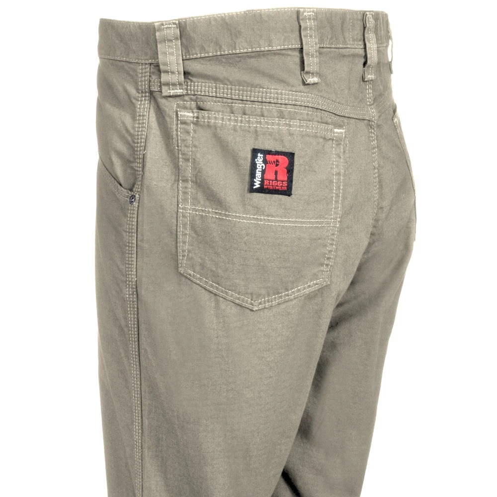 Wrangler Riggs Pants: Men's Dark Khaki 3W045 DK Riggs Ripstop Technician Pants 5 Wrangler Riggs Pants: Men's Dark Khaki 3W045 DK Riggs Ripstop Technician Pants - Image 3