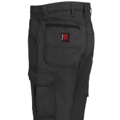 Wrangler Riggs Pants: Men's 3W060 BL Black Ripstop Ranger Pants -Work Attire Shop wrangler 3w060st l 01