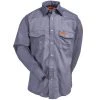 Wrangler Shirts: Men's Charcoal FR127CH Flame Resistant Western Work Shirt