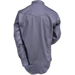 Wrangler Shirts: Men's Charcoal FR127CH Flame Resistant Western Work Shirt -Work Attire Shop wrangler fr127ch 3
