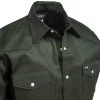 Wrangler Shirts: Men's Dark Green MS70519 Cowboy Cut Long Sleeve Twill Shirt 1 Wrangler Shirts: Men's Dark Green MS70519 Cowboy Cut Long Sleeve Twill Shirt -Work Attire Shop wrangler ms70519 5